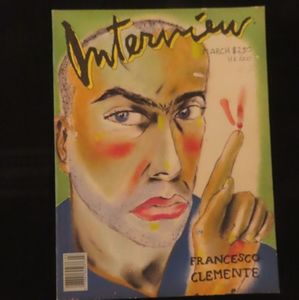 andy warhol interview magazine 1988 march Francesco clemente